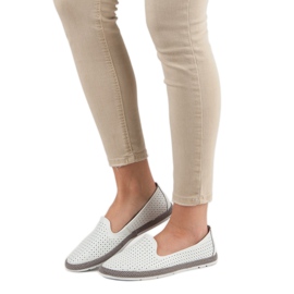 Filippo Bőr áttört urak fehér 1