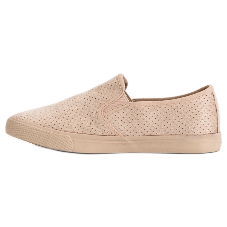Suede Slip On Cipők barna 1