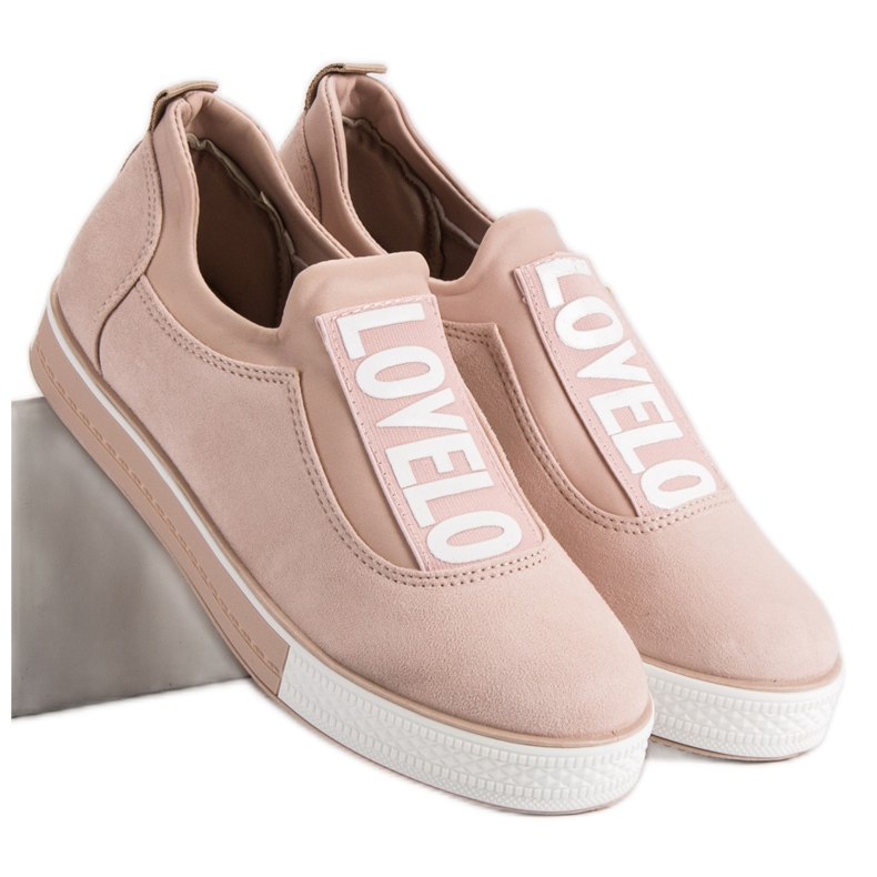 Ideal Shoes Lovelo Slip-On cipők barna 1