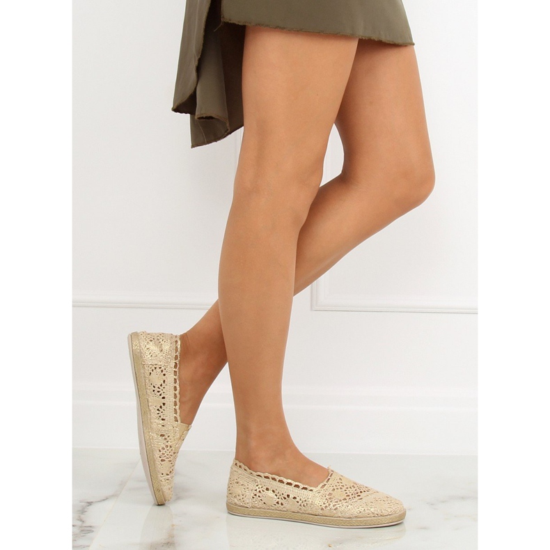 Arany csipke espadrilles JX1020 Gold aranysárga 1