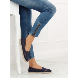 Navy blue csipke espadrilles JX1020 Navy sötétkék 2 Navy blue csipke espadrilles JX1020 Navy sötétkék 2