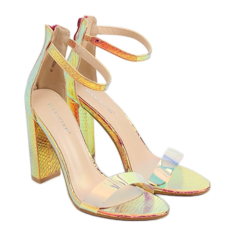 Szandál benzin arany színű BD344 arany aranysárga 1