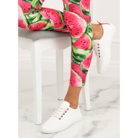 Női piros-fehér cipők BO-1 Red 1