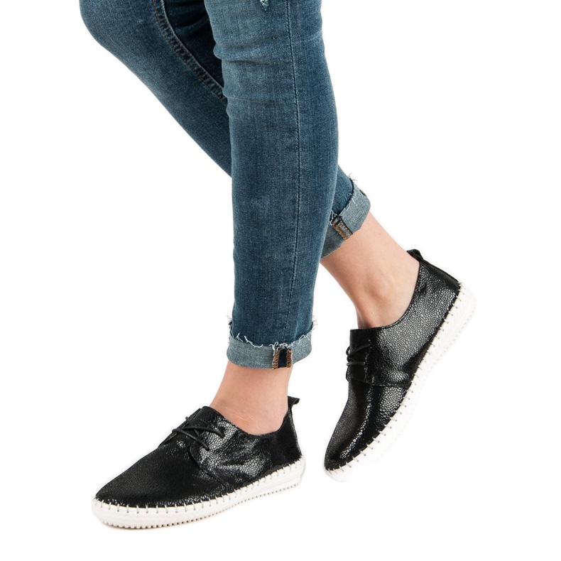 Filippo Fekete bőr cipő 2