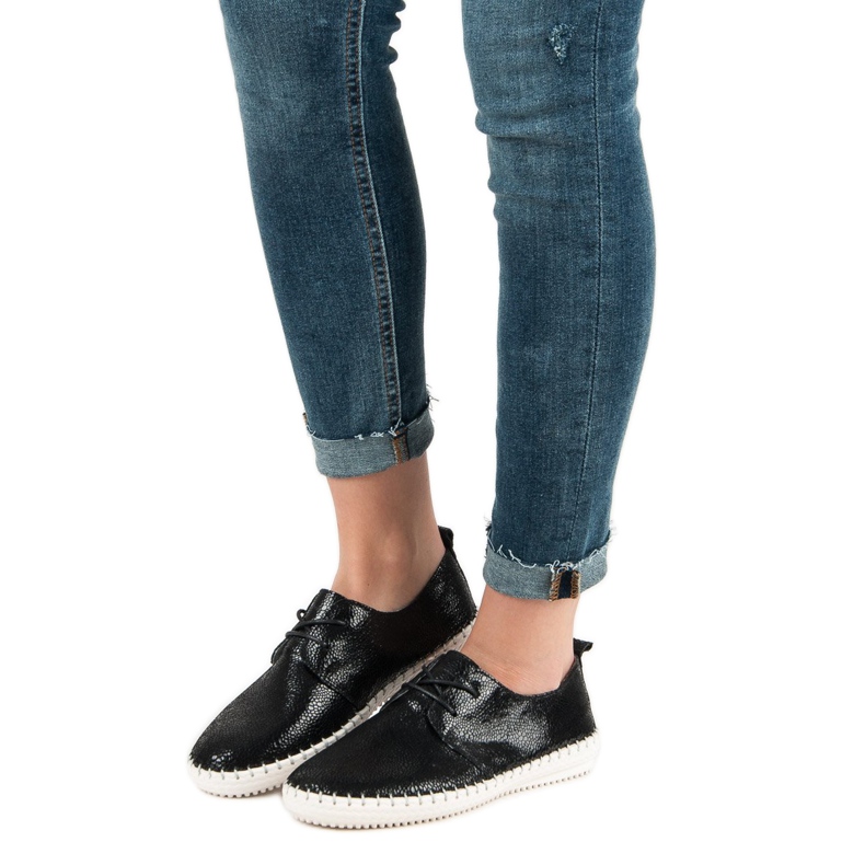 Filippo Fekete bőr cipő 1