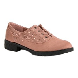 Por Suede Brogues rózsaszín 1 Por Suede Brogues rózsaszín 1