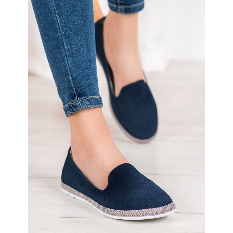 Filippo Bőr áttört urak kék 1