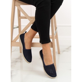 JX1029 Sötétkék sötétkék háló espadrillák 1