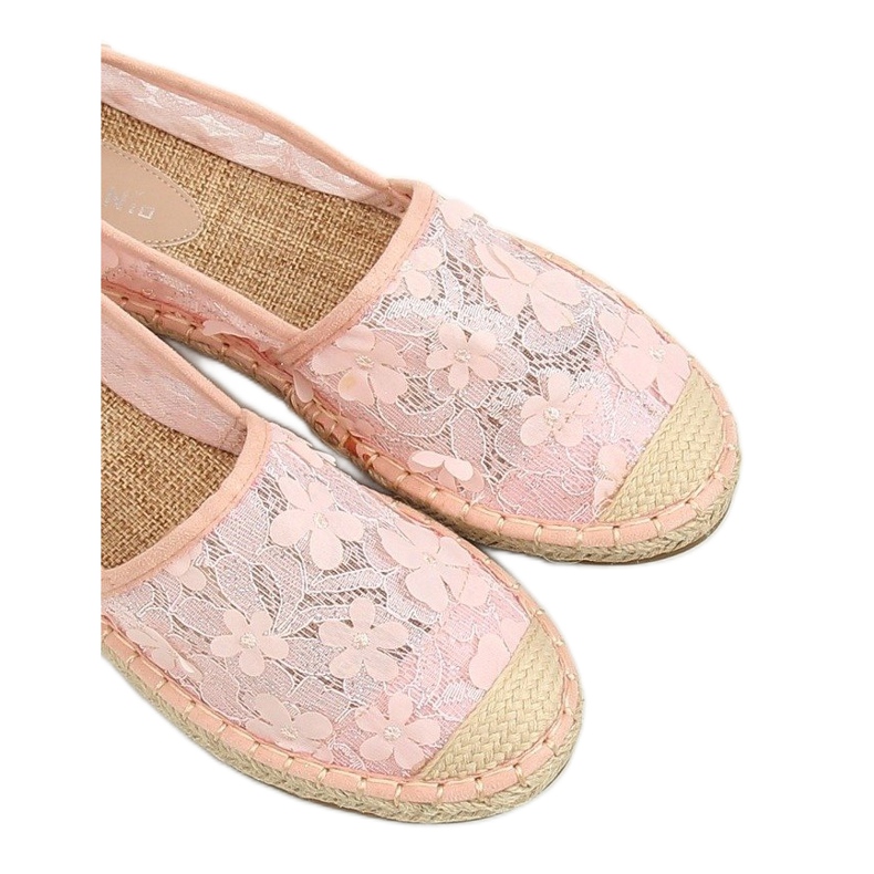 Rózsaszín csipke espadrilles MB188-225 Pink 2