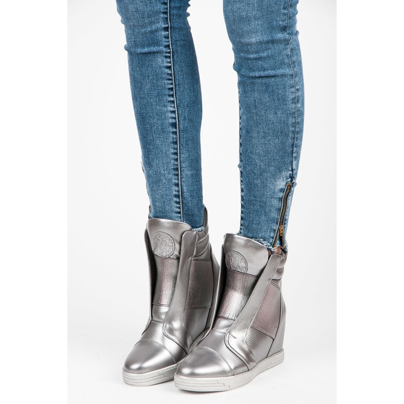 Mtt Sport Ezüst ék cipők szürke 1