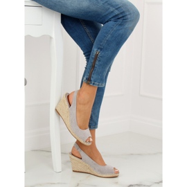 Szürke espadrilles ékeken YY29P Szürke 1