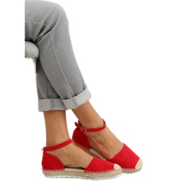 Piros női espadrilles JH85 Red 1
