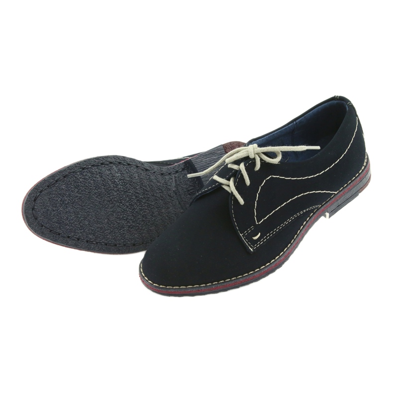 Gregors Fiúk cipő 141 bőr sötétkék betét 5