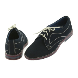 Gregors Fiúk cipő 141 bőr sötétkék betét 4