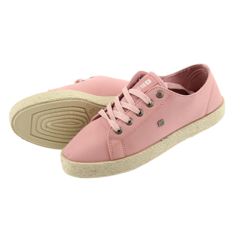 Big Star Pink női espadrilles cipők 274425 rózsaszín 5