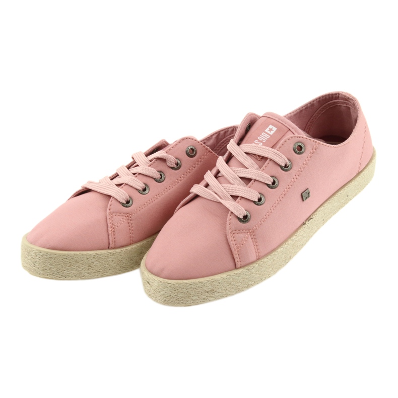 Big Star Pink női espadrilles cipők 274425 rózsaszín 4