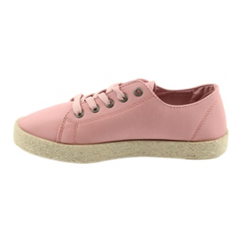 Big Star Pink női espadrilles cipők 274425 rózsaszín 2