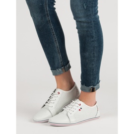 Filippo Áttört bőrcipő fehér 1