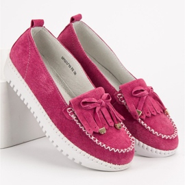 Filippo Divatos bőr cipők rózsaszín 2