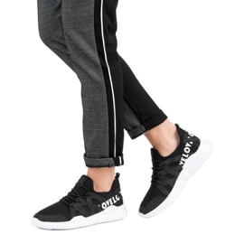 Fekete textil sportcipő 1