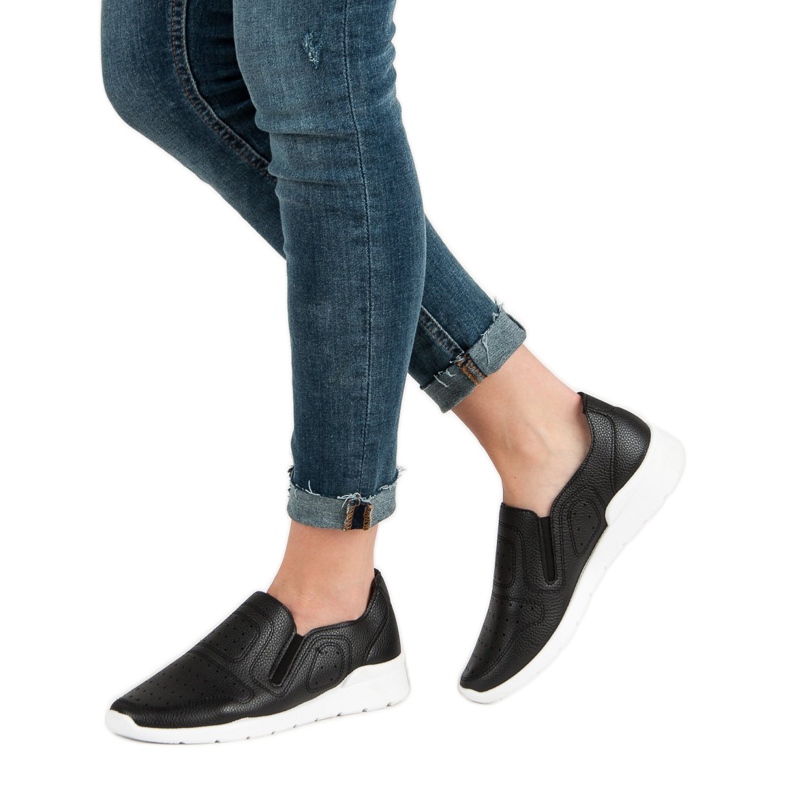 Queen Bee Slip On Light Cipők fekete 2