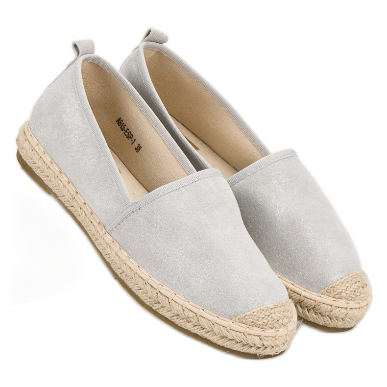 Bestelle Velúr Espadrilles szürke 2