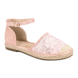 Nio Nio Csipke Espadrilles rózsaszín 1