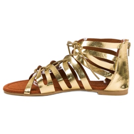 Evento Arany kötött szandál aranysárga 1
