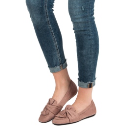 Por -velúr balerinák rózsaszín 1