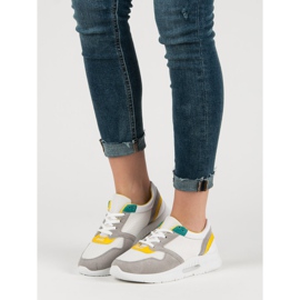 Fűzős sportcipő fehér sokszínű 1