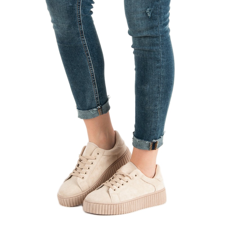 Seastar Bézs Suede Creepers 1