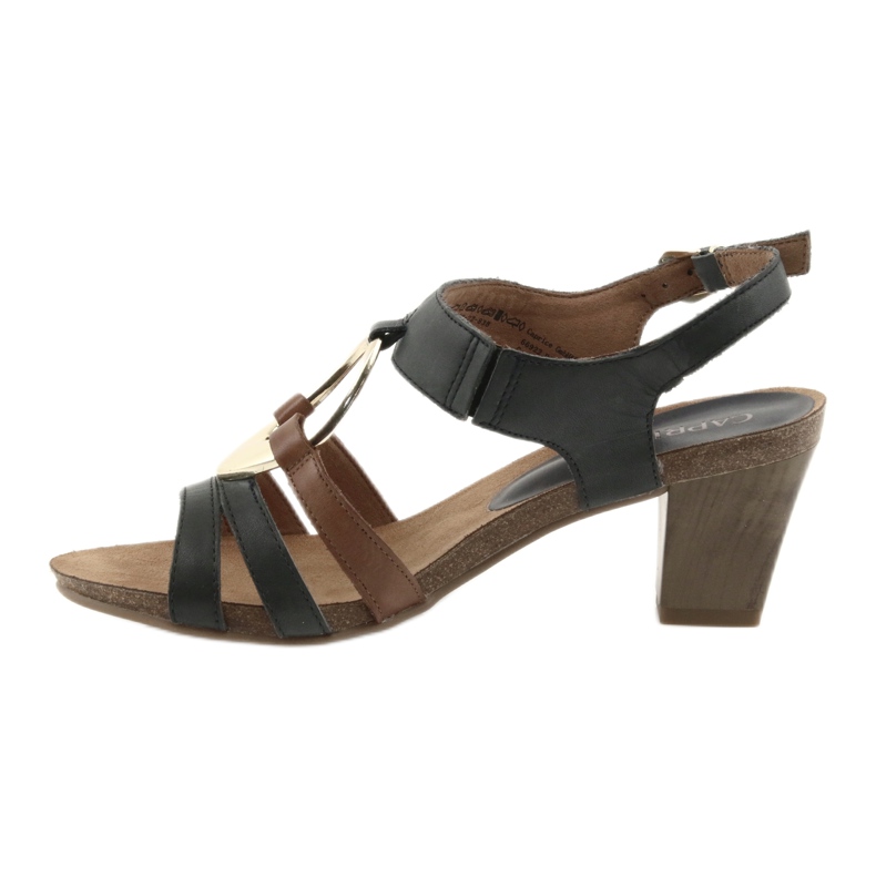 Caprice női szandál arany ovális barna sárga sötétkék 2