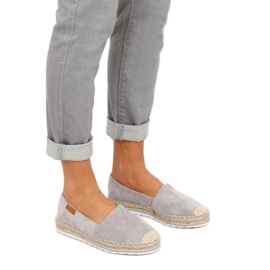 Szürke velúr espadrilles RC-61 Grey 1
