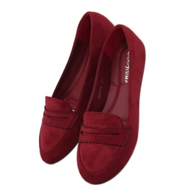 Balerina mokaszin JM6655Q Burdeo piros 1