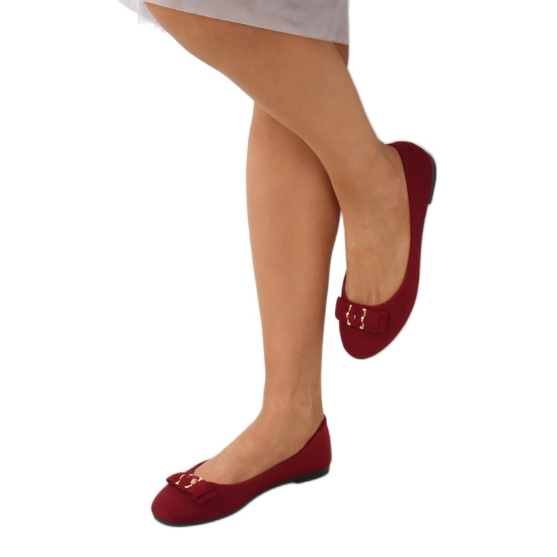 Női bordó balerinák JM3553J Burdeo piros 1 Női bordó balerinák JM3553J Burdeo piros 1