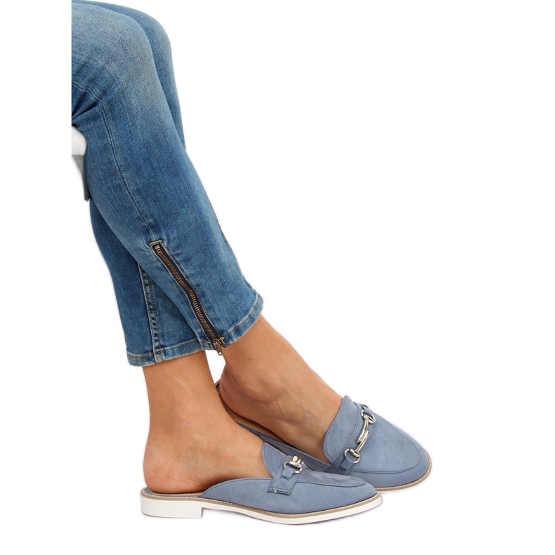 F9375 Kék papucs mokaszin 1