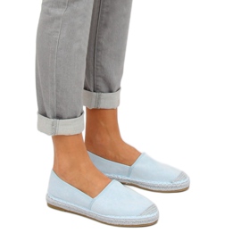 AF40 LT. BLUE kék velúr espadrilles 2