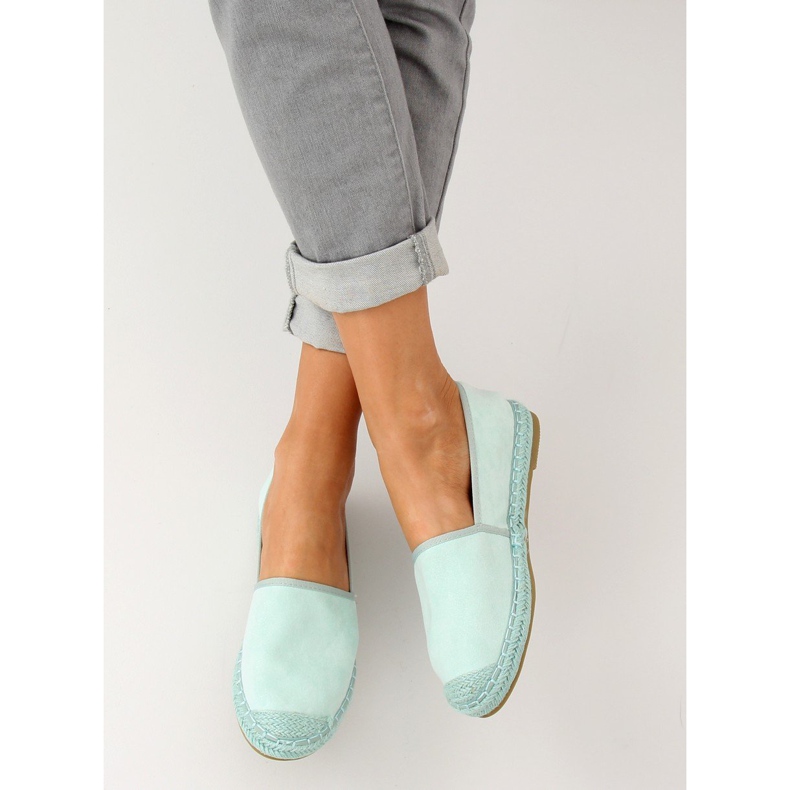 Espadrilles, velúr menta AF40 LT.GREEN zöld sokszínű 1 Espadrilles, velúr menta AF40 LT.GREEN zöld sokszínű 1