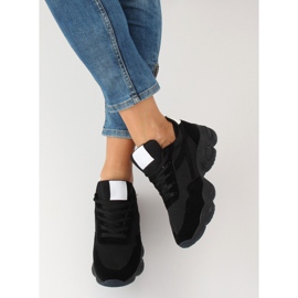 Fekete E-102 Fekete sportcipő 2