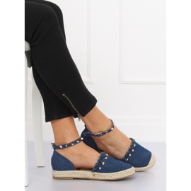 Kék farmer espadrilles CH-1K211 Kék sötétkék 1