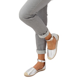 Ezüst metál espadrilles CF-1K215 Ezüst szürke 1