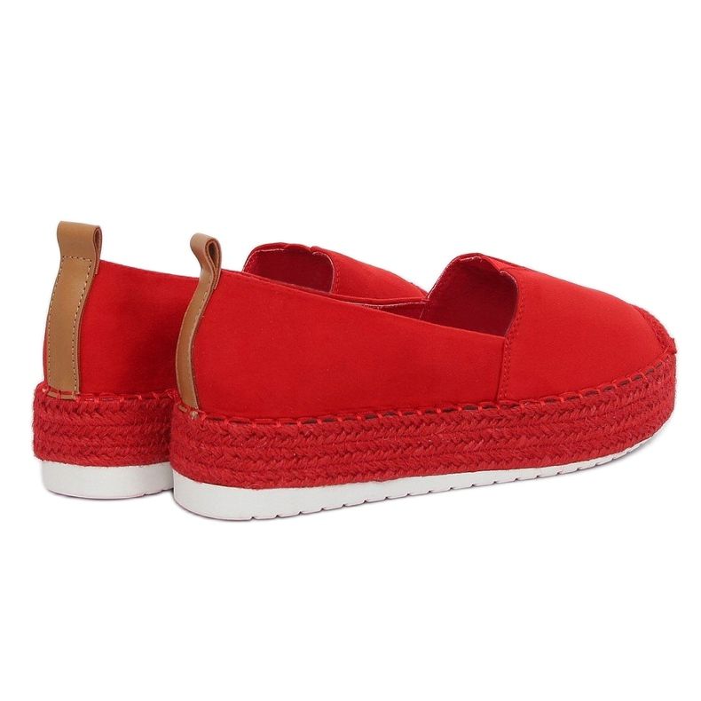 Magas talpú espadrilles BL247 Red piros 2