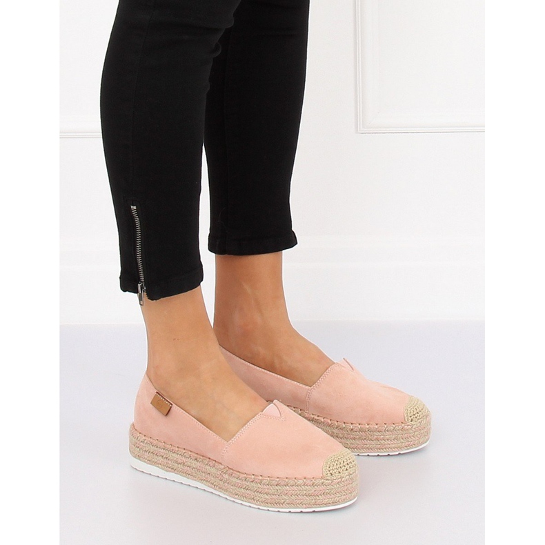 Rózsaszín BL267 Rózsaszín espadrilles magas talpú 1 Rózsaszín BL267 Rózsaszín espadrilles magas talpú 1