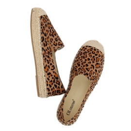 Női espadrilles leopárd 180-5 Leopard barna sokszínű 1