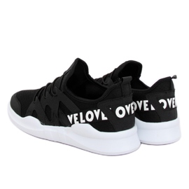 Fekete R-392 Fekete sportcipő 2