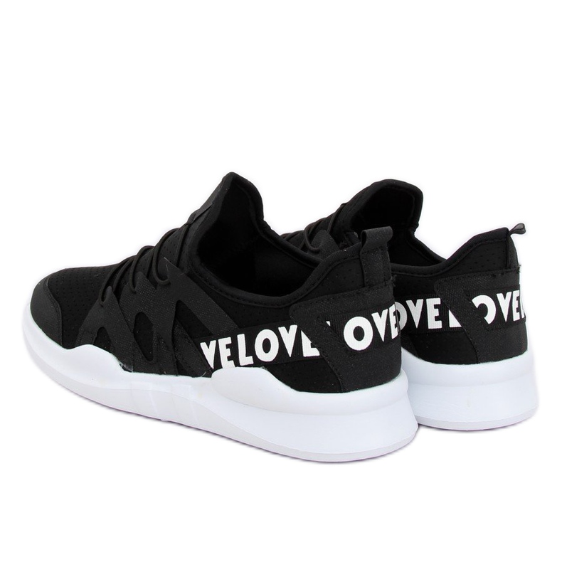 Fekete R-392 Fekete sportcipő 2