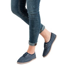 Cipők Pöttyökkel kék 1