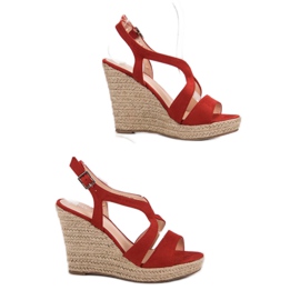 Espadrilles On Kotrurnie Sandals piros 1