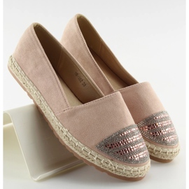 Rózsaszín Espadrill nőknek H8-102 Champagne II-GAT 2