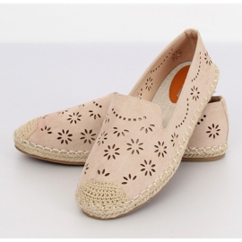 Bézs áttört espadrillák 9023 Bézs II-GAT 1